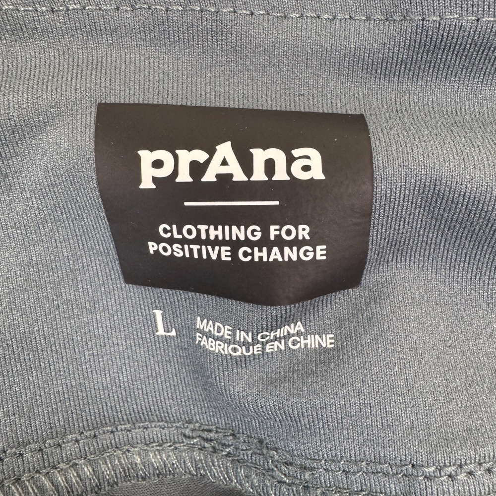 Prana Kanab Jogger Pants Womens Large Blue Pull On Hiking Climbing Stretch - Picture 2 of 8
